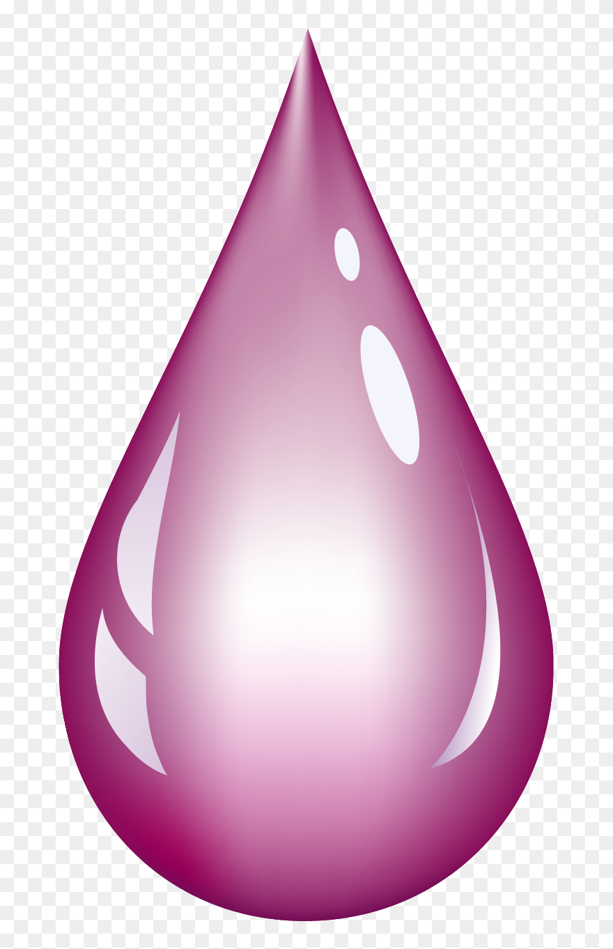 Pink Water Drop Png Clipart