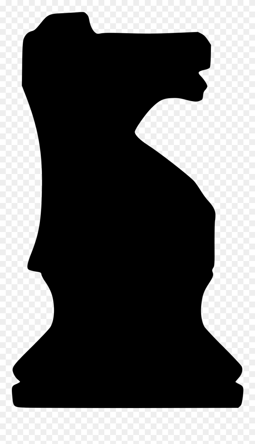 Chess Piece Silhouette Knight Queen - Chess Clipart