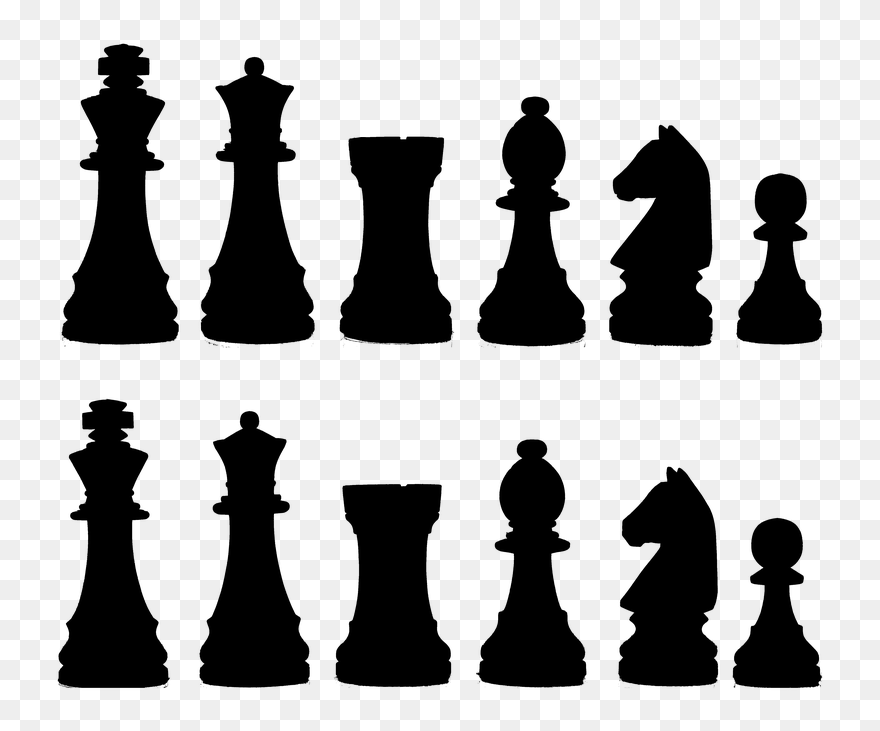 Chess Pieces Silhouette Clipart