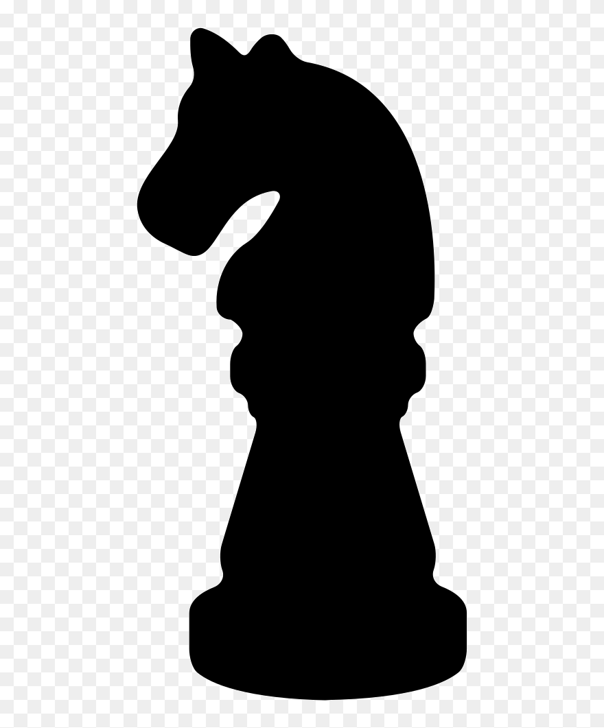Black Horse Chess Piece Shape - Png Clipart Horse Chess Piece Transparent Png