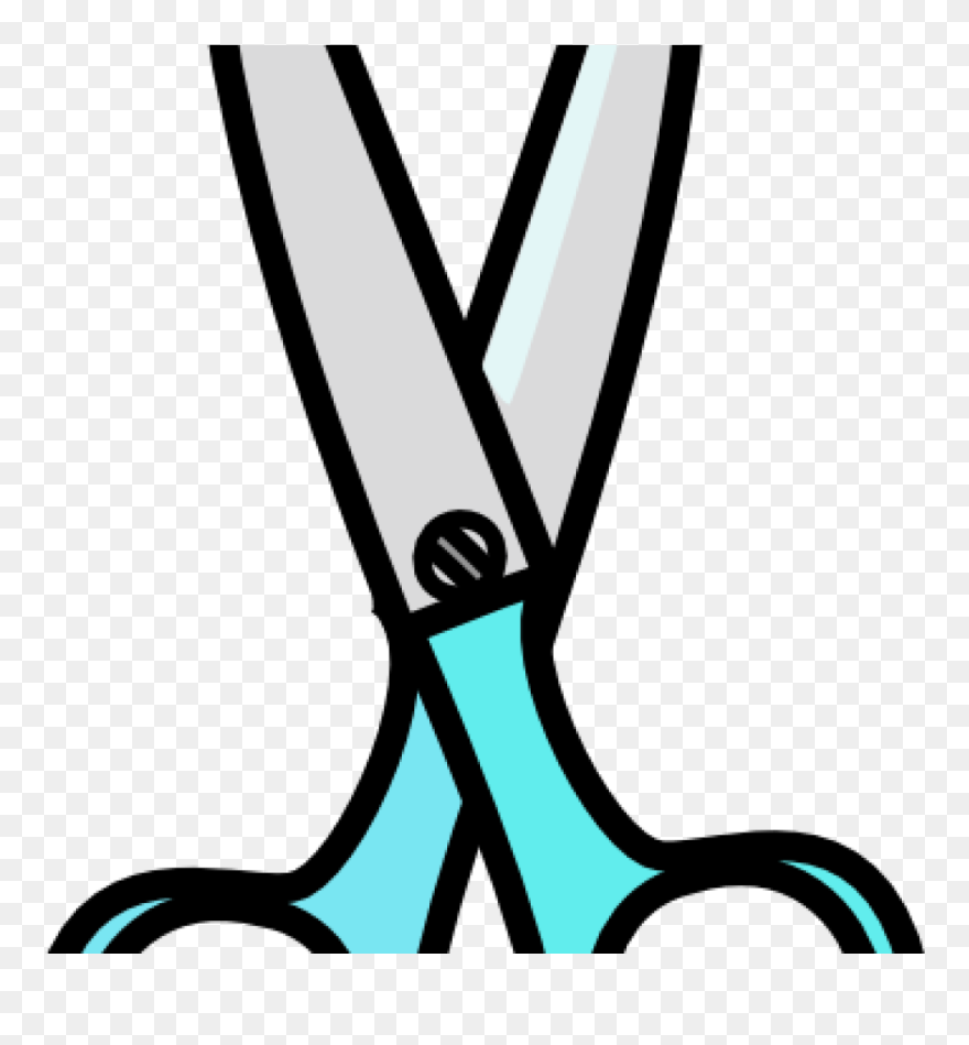 Scissors Clipart Teal Clip Art At Clker Vector Online - Png Vector Of Scissors Transparent Png