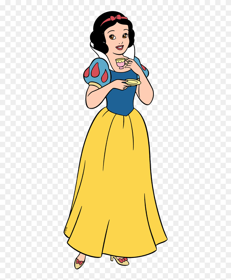 Snow White With An Apple Clipart