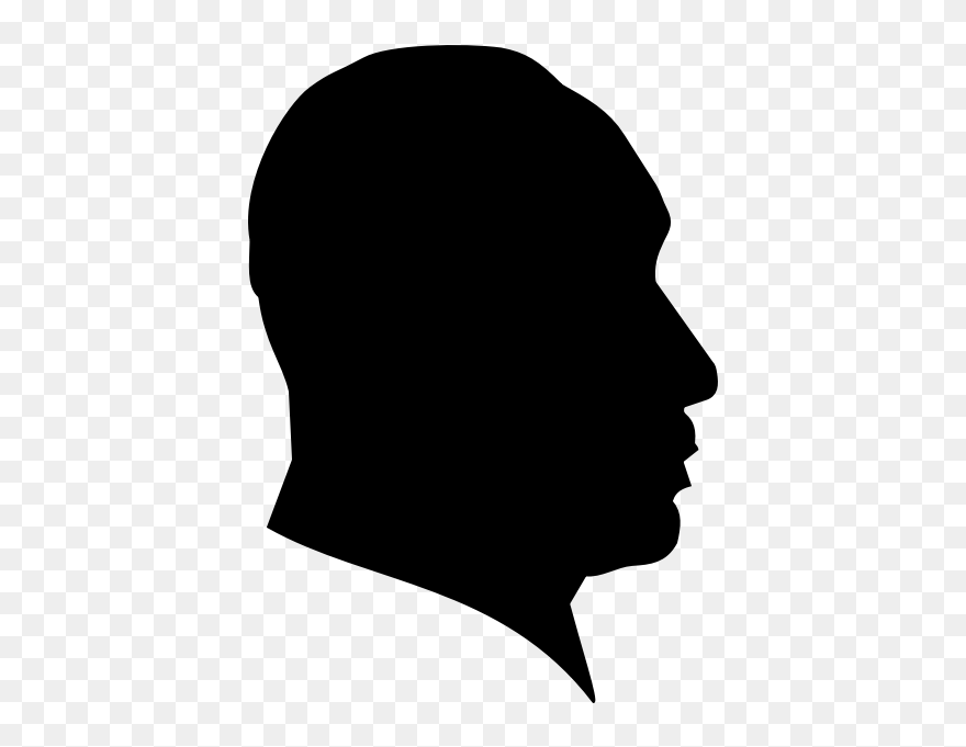 African-american Civil Rights Movement Assassination - Man Side Profile Silhouette Clipart