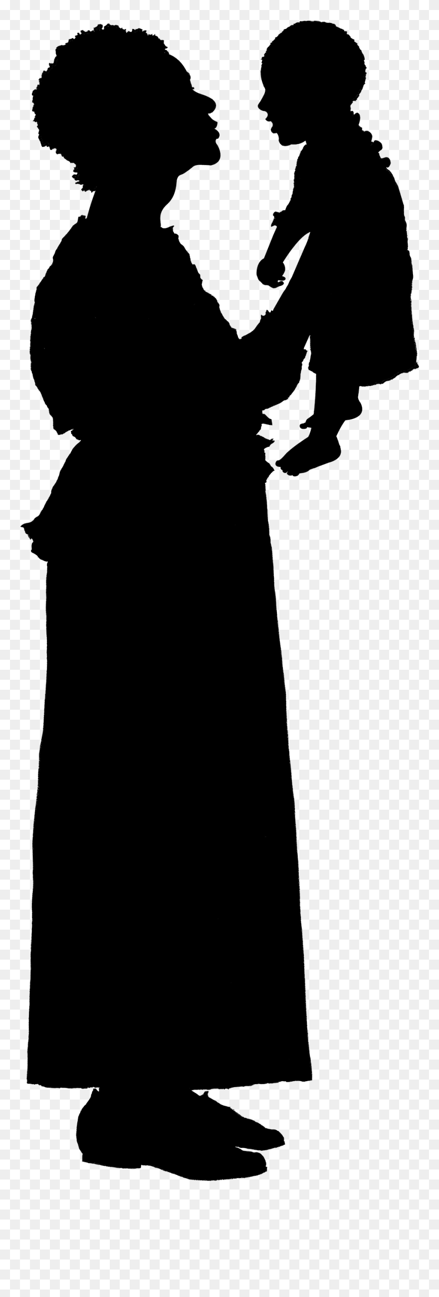Mount Vernon Fred W - Silhouette Middle Age Woman Clipart