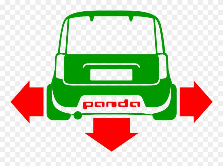 Transparent Sticker Clipart - Sticker Decal Fiat Panda - Png Download