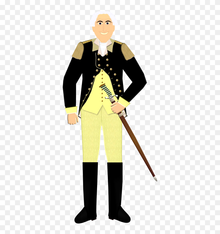 General George Washington Hat - George Washington Suit Drawing Clipart