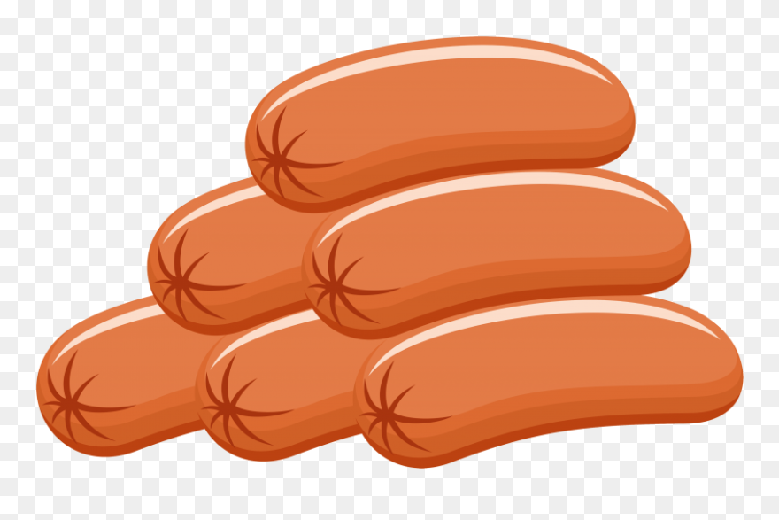 Sausage Clipart Transparent Background - Sausages Clipart - Png Download