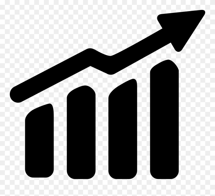 Graph Clipart Upward, Graph Upward Transparent Free - Upward Trend Icon ...
