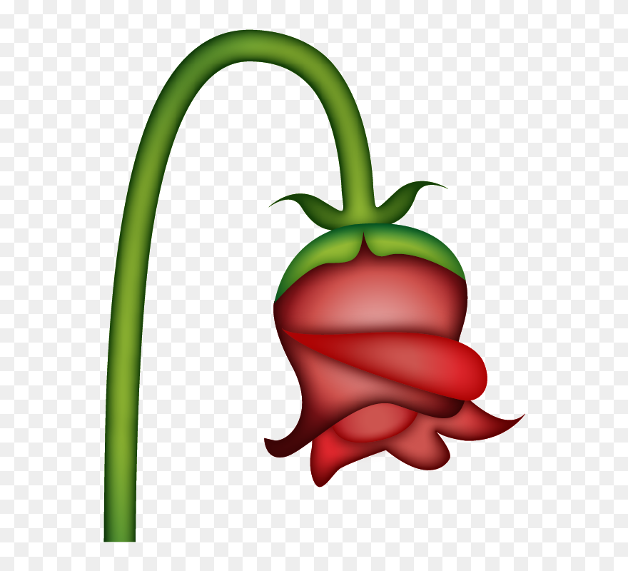 Download Wilted Flower Emoji Png Flowers Healthy Wilting Rose Emoji