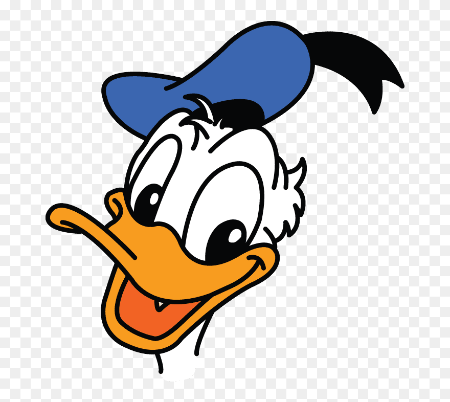 Donald Duck Look - Donald Duck Easy To Draw Clipart