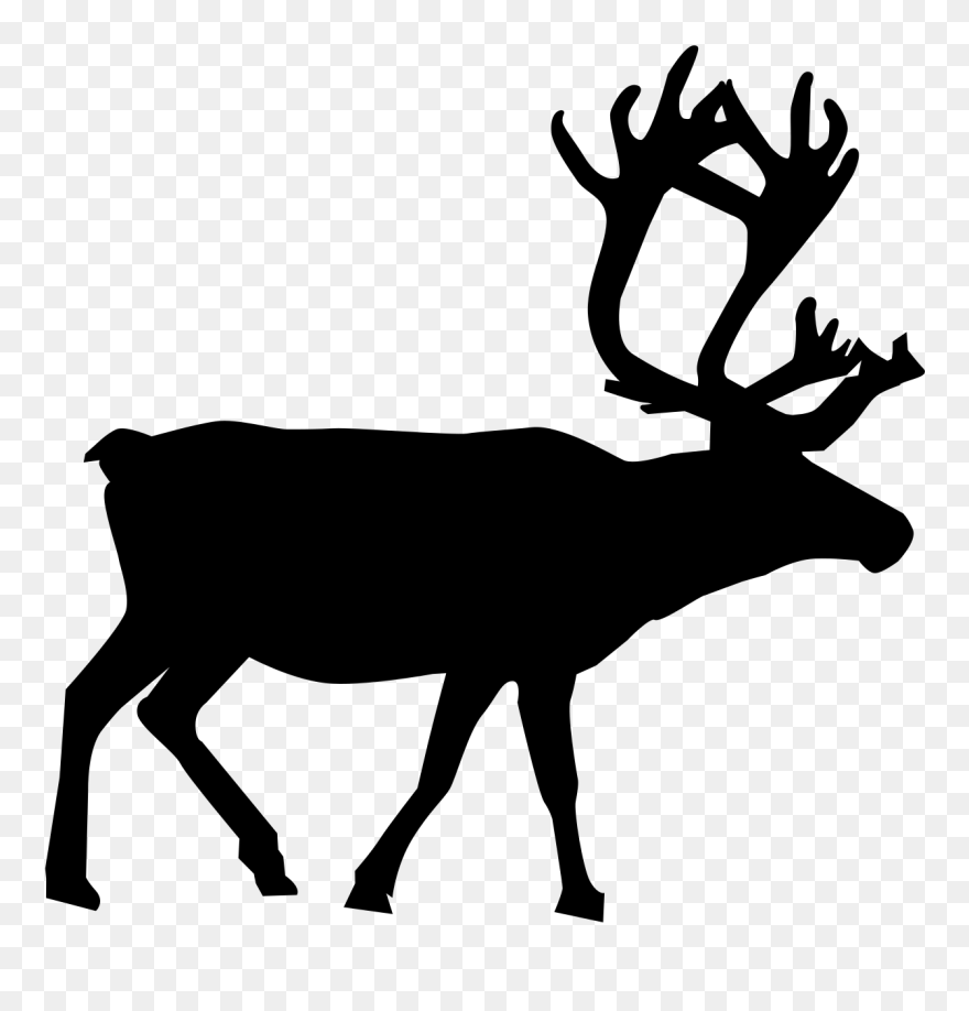 Elk,wildlife,silhouette Clipart