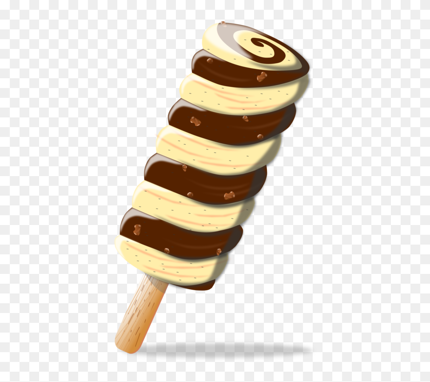 Dairy Product,ice Cream Cone,food - Chocolate Ice Cream Stick Clipart - Png Download