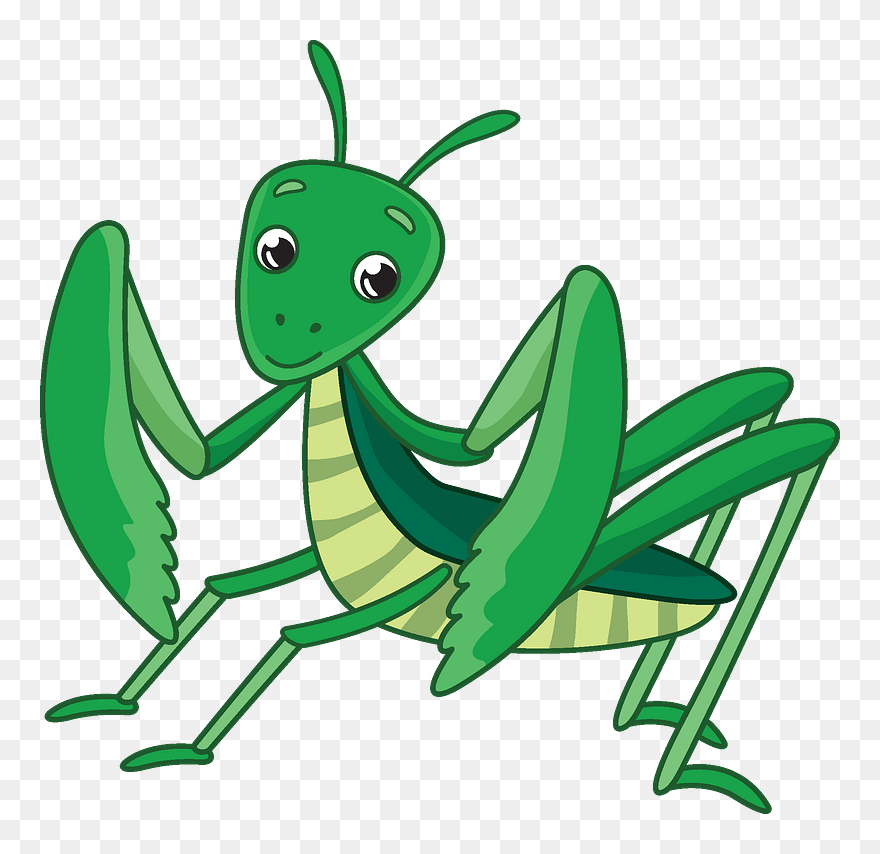Mantis Clipart - Cartoon - Png Download