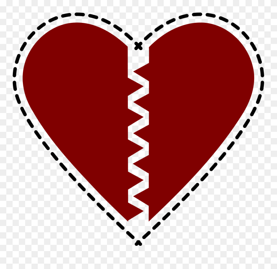 Broken Hearts Clipart Vector Clip Art Free Design - Molde De Corazon Para Imprimir - Png Download