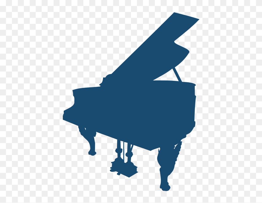 Large Piano Silhouette Vector Image - Graphic Piano Clipart