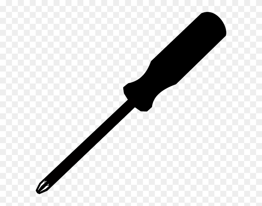 Screwdriver Clipart Black And White - Png Download