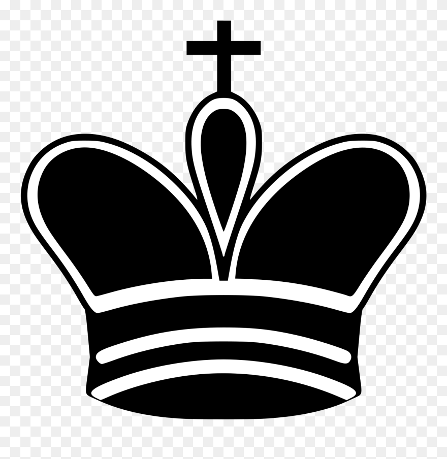 Black, Symbol, King, Queen, White, Cartoon, Chess, - King Chess Piece Online Clipart