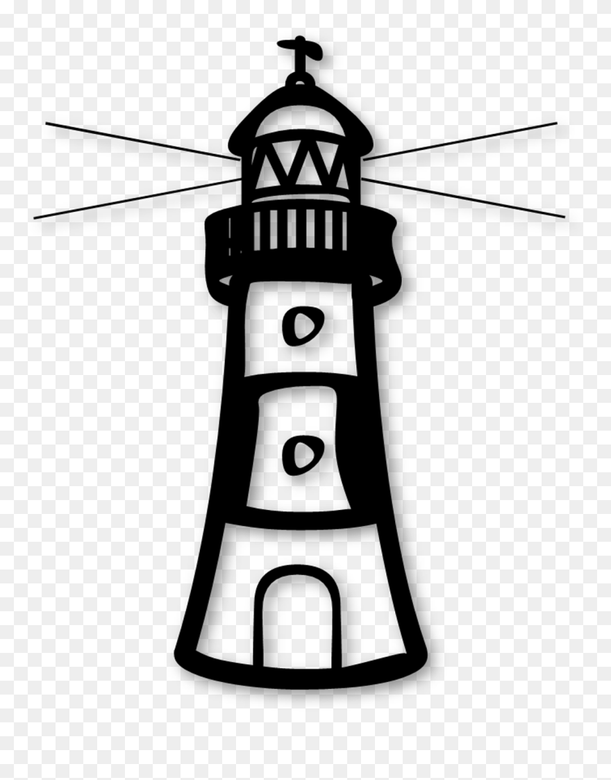 Lighthouse Clipart / Coloring Page Free - Restaurant Primavera - Png Download