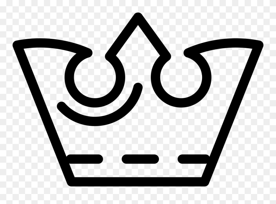 Antique Royal King Crown Outline - King Crown Png Design Clipart