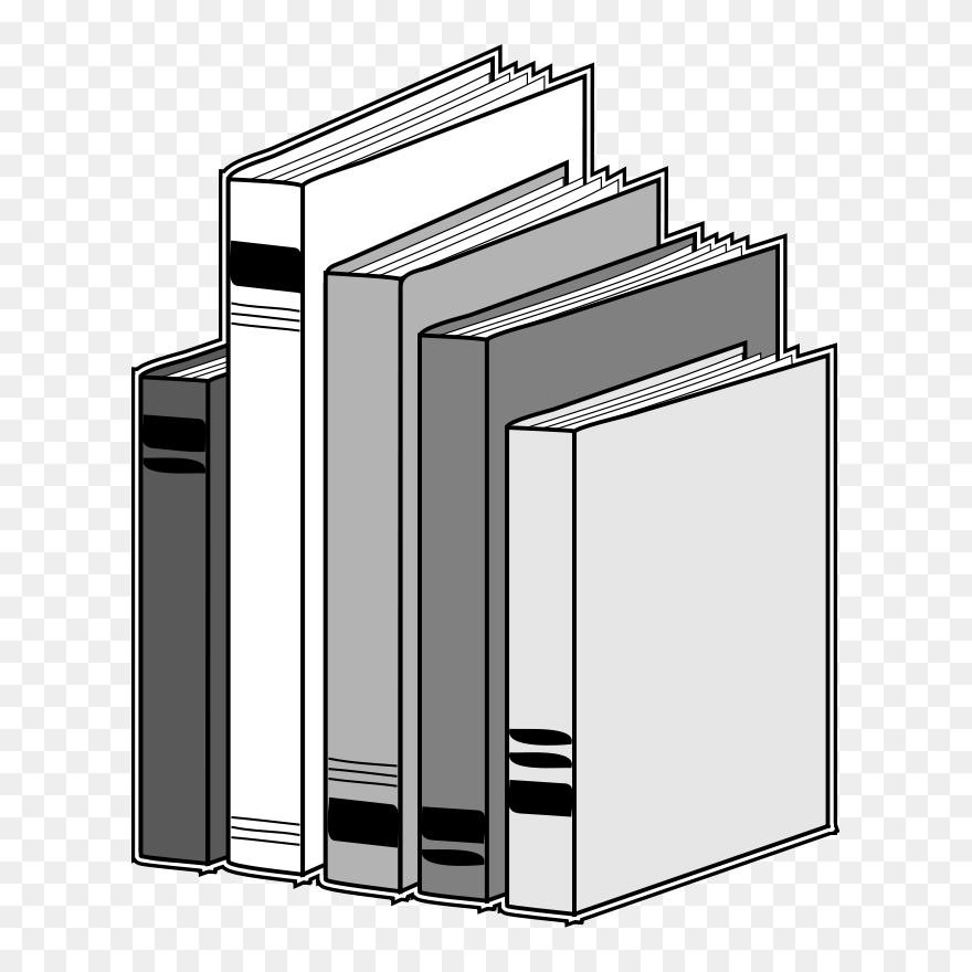 Free Stock Photo - 5 Books On A Shelf Clipart