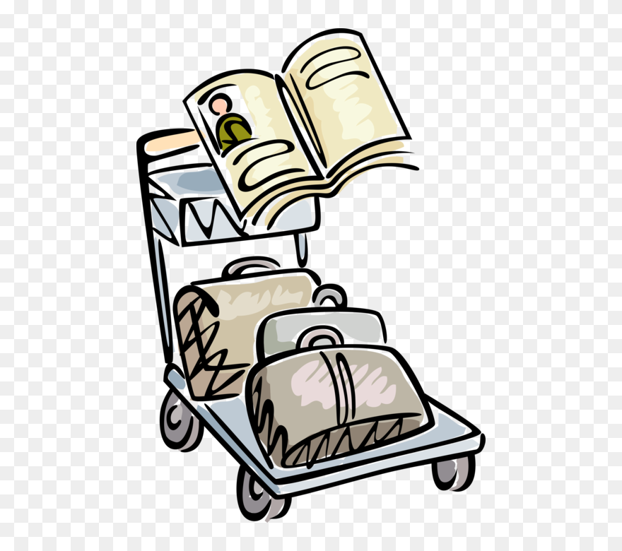 Vector Illustration Of Passenger Travel Luggage On Clipart