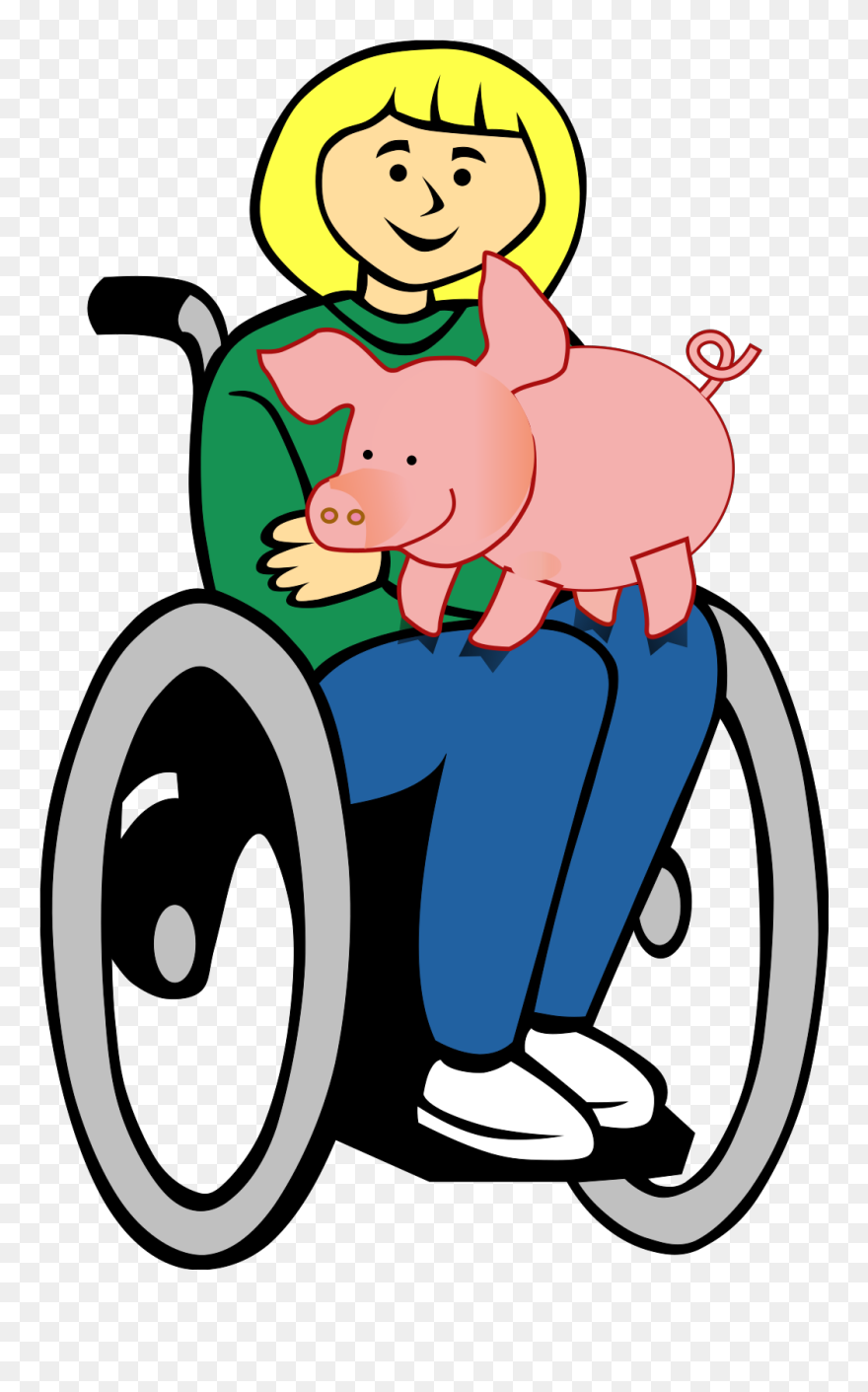 Person Wheelchair Clipart - Png Download