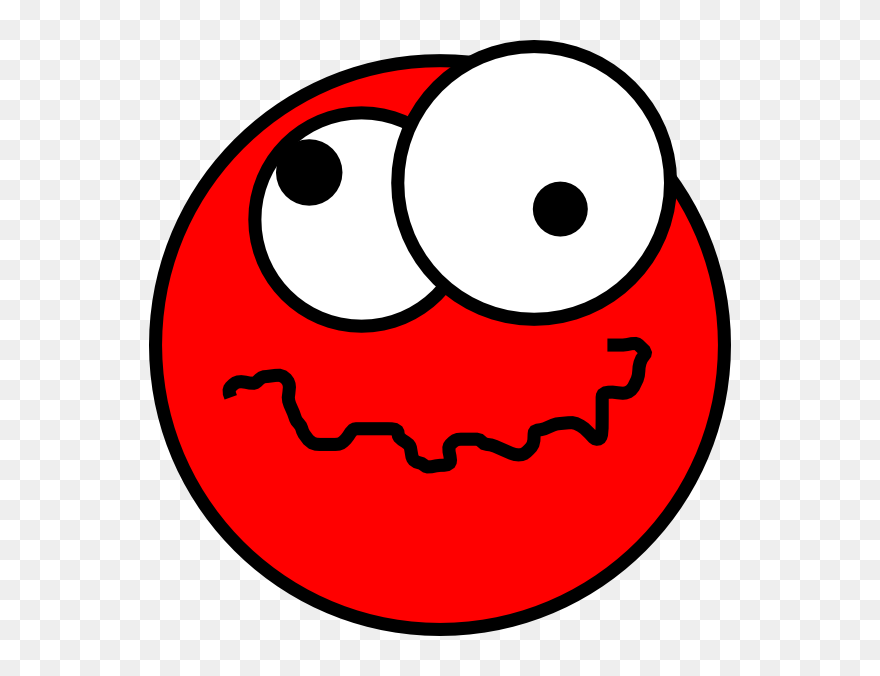Smiley Emoticon Sadness Clip Art - Sad Red Face Png Transparent Png