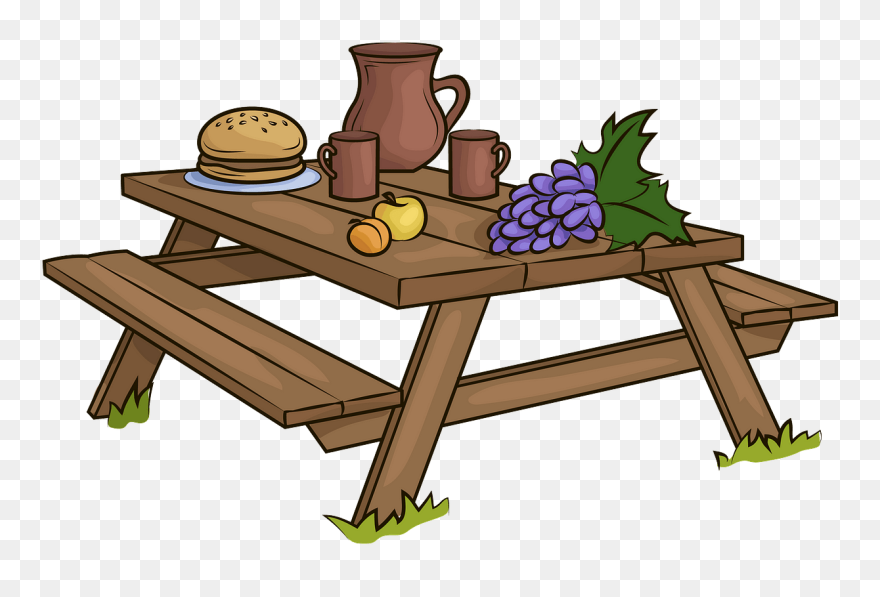 Picnic Table Clipart - Png Download