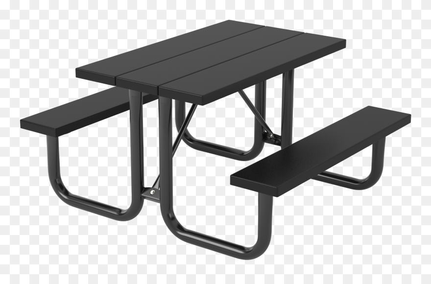 White Bench U - Picnic Table Clipart