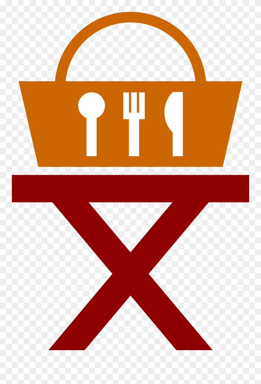 Transparent Table With Food Clipart - Logo Table Pic Nic - Png Download