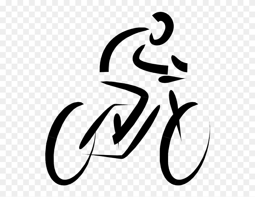 Man On Fast Bike Vector Illustration - Exercise Clip Art - Png Download