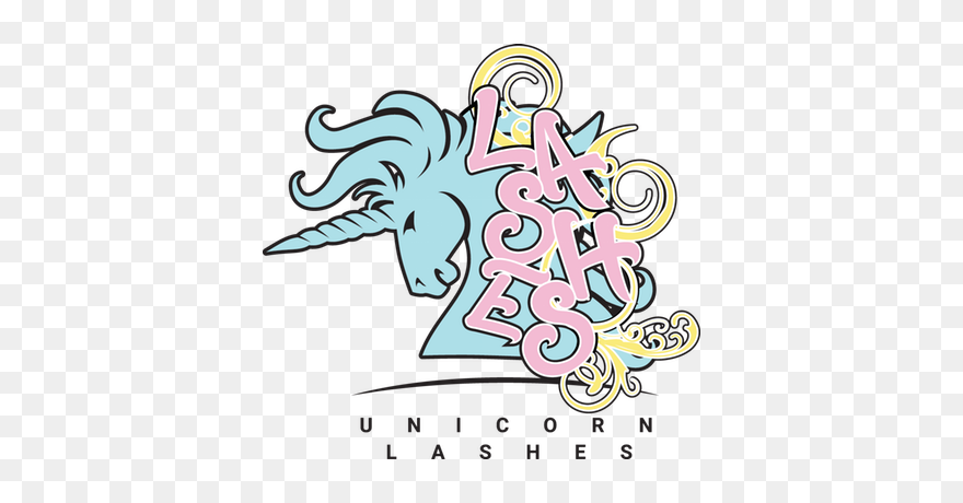 Unicorn Lashes Logo Clipart