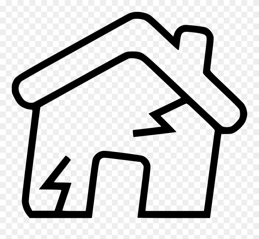 Earthquake - Earthquake Clipart Black And White - Png Download