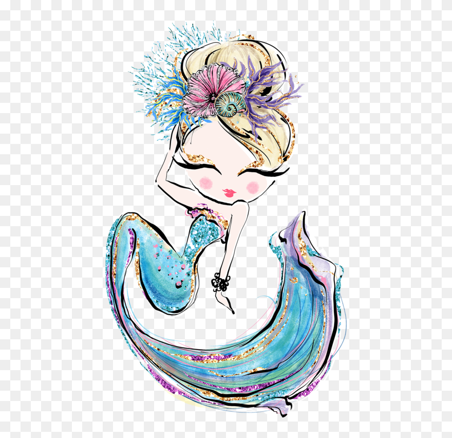 Adeline Mermaid Clipart