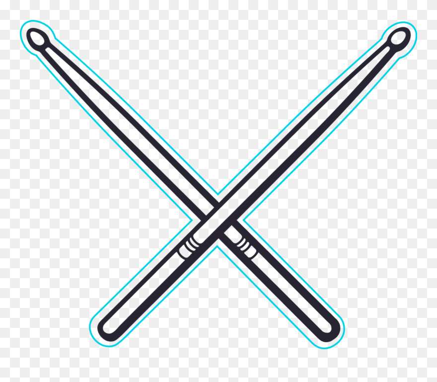 Transparent Crossed Drumsticks Clipart - Clipart Drum Stick - Png Download