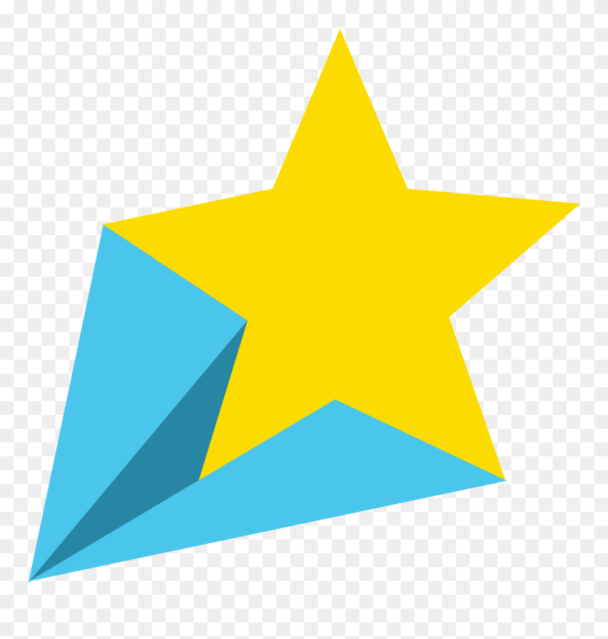 Gold Star Png Image - Blue And Yellow Star Clipart