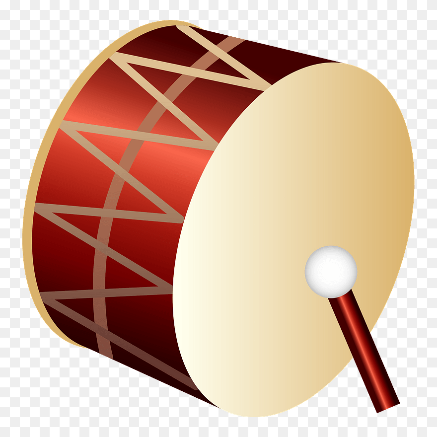 Bass Drum Musical Instrument Clipart - 音 イラスト フリー - Png Download