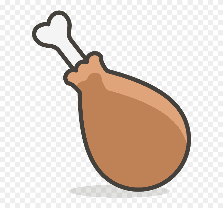 Poultry Leg Emoji Clipart - Coxa De Frango Png Transparent Png