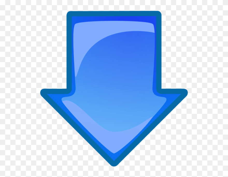 Blue Arrow Pointing Down Clipart