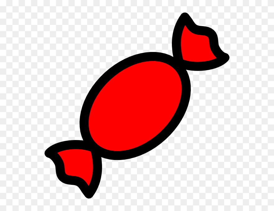 Red Candy Clip Art At Clker - Red Candy Clipart - Png Download