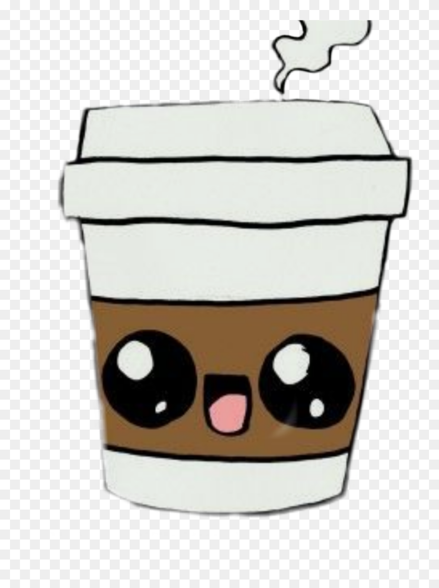 #cafe #cute #kawaii #coffee #cup #cupofcoffee - Easy Cute Food Drawings Clipart