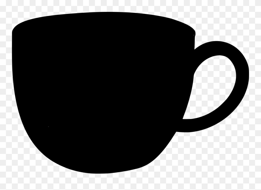 Teacup Silhouette Transparent Clipart