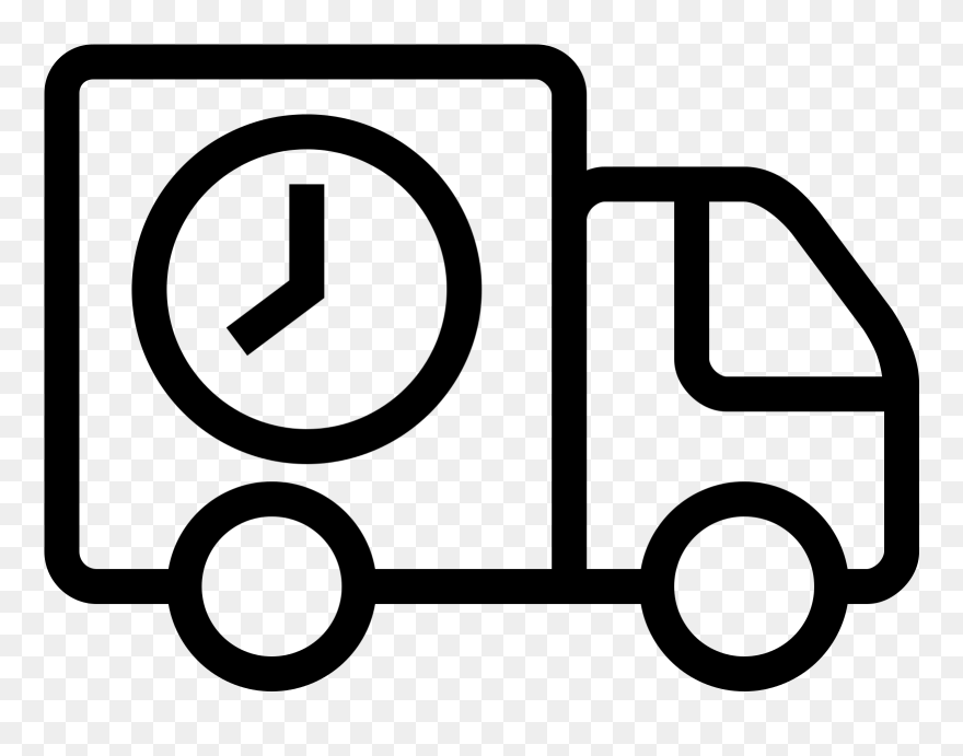 Shipping Clip Art Black And White , Png Download - Icons For Delivery Transparent Png