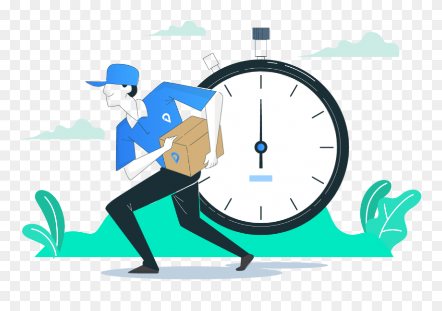 Instant Delivery Services, Instant Delivery Is The - Illustration Clipart