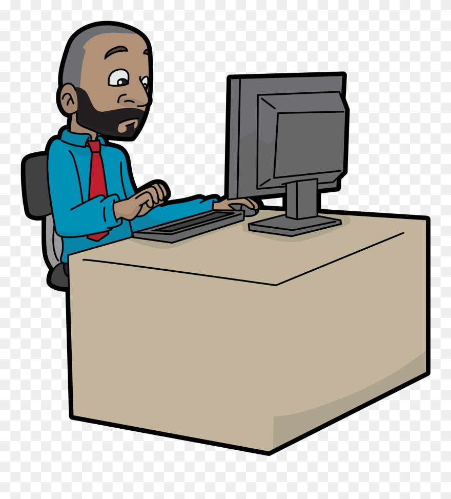 Transparent Kids Bath Time Clipart - Computer In Cartoon Types - Png Download