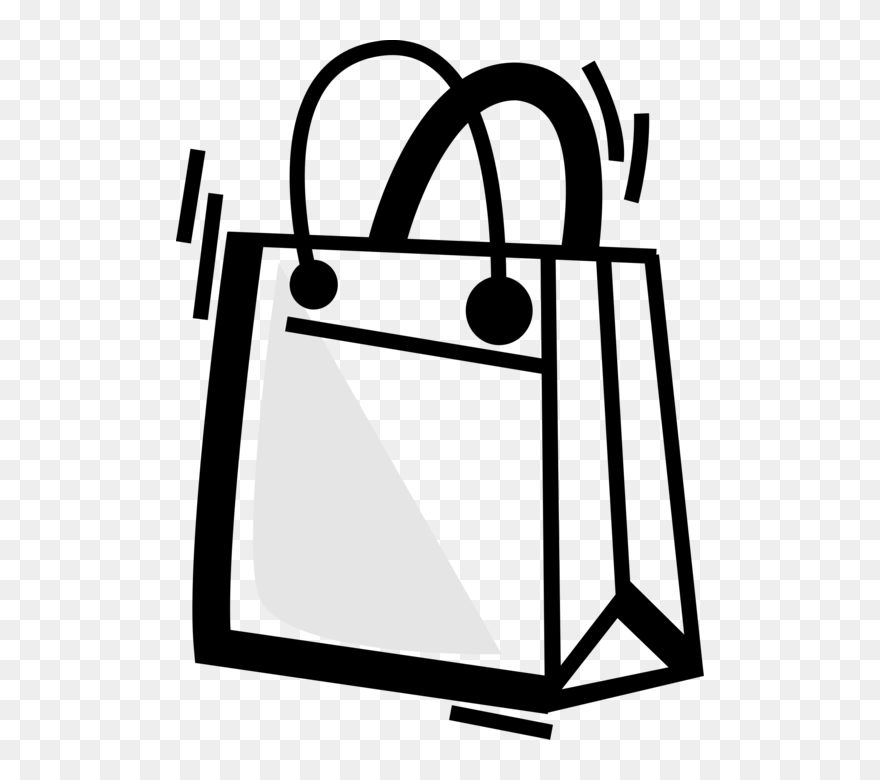Transparent Bag Vector Png - Supermarket Bag Logo Png Clipart