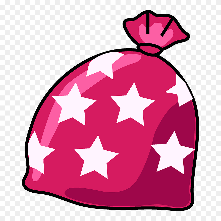 Santa Sack Clipart - Cute Aesthetic Stickers Gif - Png Download