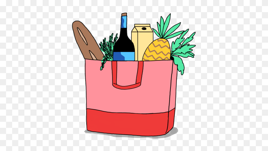 #bag #food #wine #groceries Clipart