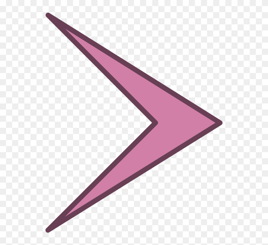Purple,angle,line - Arrow Head Shape In Maths Clipart