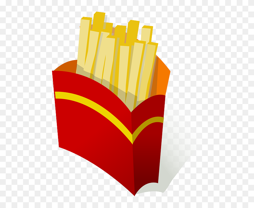 French Fries, Fries, Potatoes, Food, Junk Food - Cartoon French Fry Png Clipart